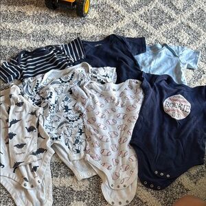 Old Navy Dinosaur Print Baby Onesies